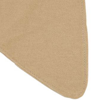 Tripod Stool Cloth Portable Foldable Triangle Stool Cloth Handcraft Anti Scratch Canvas Camping Stool Cloth for Fishing Khaki
