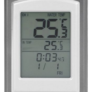 Wireless Swimming Pool Thermometer Solar Powered Floating Water Thermometer with LCD Display