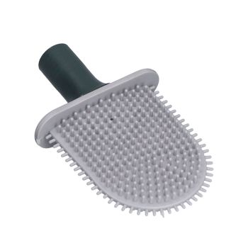 Wall Mounted Toilet Brush Drying Holder Set with Detachable Handle Cleaning Tool for Home Hotel BathroomGreen