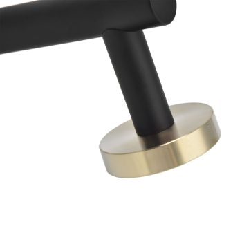 Wall Mounted Toilet Paper Holder 304 Stainless Steel Tissue Roll Holder for Bathroom Toilet Black Gold