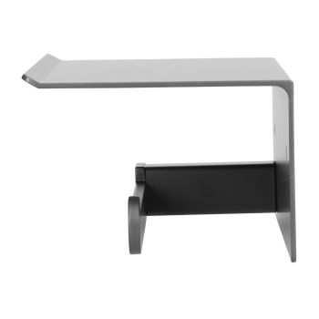 Toilet Paper Holder Stainless Steel Wall Mounted Toilet Paper Roll Holder with Shelf Matte Black for Bathroom