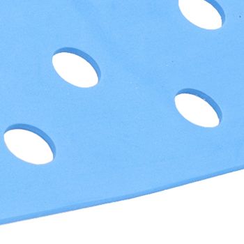 Shower Chair Cushion Paste Fixed Keep Warm EVA Blue Perforation Design Portable Shower Stool Cushion