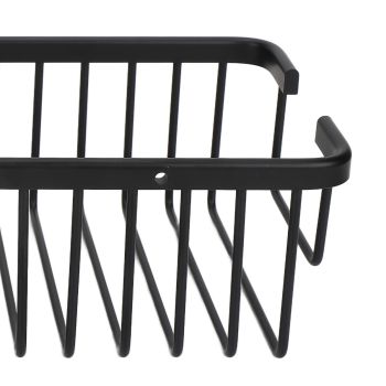 Wall Storage Rack Space Aluminum Rust Proof Large Capacity Kitchen Spice Organize Basket for Bathroom Beauty Salon