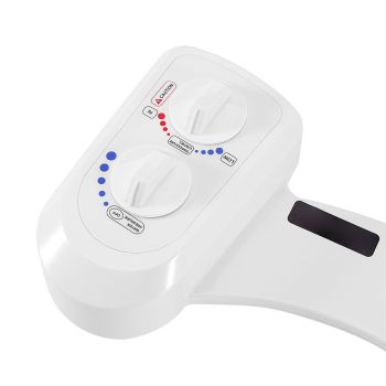 Intelligent Toilet Bidet Set with Dual Rotate Knob Non Electric Self Cleaning Single Nozzle Bidet Toilet AttachmentG1/2