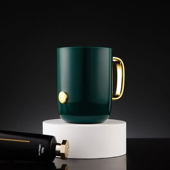 Tooth Brush Cup Bathroom Tumbler Mug Unisex PP Material for Daily Use Household TravelBlackish Green 201-300ml