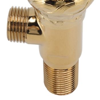 Angle Stop Valve Gold Antique Full Copper Carving Thicken Cold Hot Faucet Water Stop Valve for Bathroom Kitchen