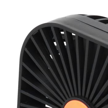 USB Car Fan ABS 360° Rotatable Single Headed USB Charging Mini Car Cooling Fan 5V 2A