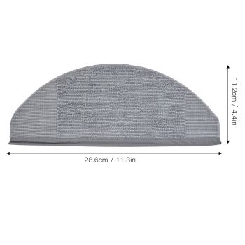 2Pcs Robot Vacuum Replacement Mopping Cloths Strong Water Absorption Soft Microfiber Washable Replacement Mopping Cloths