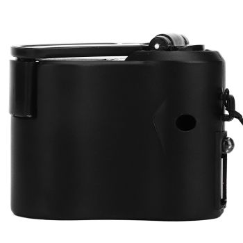 USB Hand Crank Phone Charger Portable Hand Power USB Charger for Outdoor Hiking Camping Black