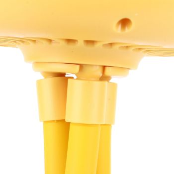 Stroller Fan Bendable Octopus Legs Space Capsule Leafless Fan Multifunctional Portable 3 Speed Stroller Silent Fan Yellow