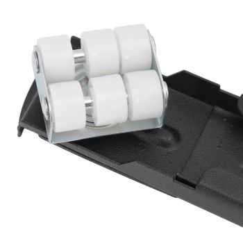 Heavy Duty Extensible Appliance Roller Load Bearing 300KG Universal Wheels Base Appliance Slider for Washer Furniture Black