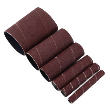 6Pcs Sandpaper Ring Sandpaper Roll Sanding Sleeves Wood Sanding Metal Rust Removing for Electric Grinder