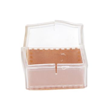 8pcs/set Silicone Chair Caps Table Foot Pads Anti Slip Transparent Square Leg Protection Cover