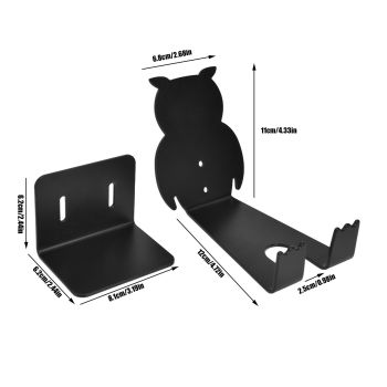 Wall Bike Rack Simple Installation Carbon Steel Owl Shape Bicycle Wall Holder for Apartment Garage Indoor