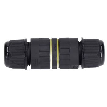 2PCS Junction Box Connector Garden M25 4 Core IP68 Waterproof 10‑14mm Electrical Power Cable Junction Box