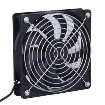 6W Solar Panel Fan with Protecting Net Waterproof Greenhouse Chicken House Solar Fan for Outdoor