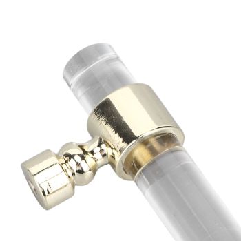 Crystal Acrylic Handle Transparent Easy to Install Drawer Pull Handle for Cabinets Drawers Dressers B01277S Hole Spacing 96 Gold