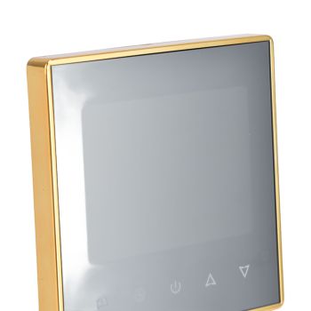 Smart Thermostat Multifunction Programmable Thermostat for Air Conditioner Water Heating Underfloor Heating AC220V Gold