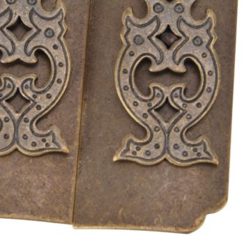Chinese Antique Brass Handle Retro Exquisite Easy Installation Oriental Cabinet Handles for Cabinets Wardrobes Bronze Color