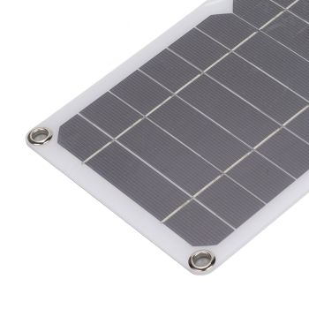 Solar Panel 6W 5V Monocrystalline Silicon Durable Semi Flexible Portable Solar Panel Charger for Car Boat Phone