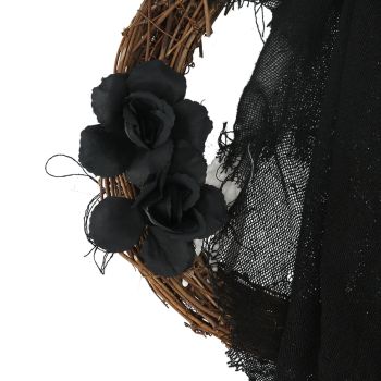 Halloween Ghosts Wreath Front Door Hanging Wreath Ghosts House Decoration Props Halloween Ornaments for Festival Decoration