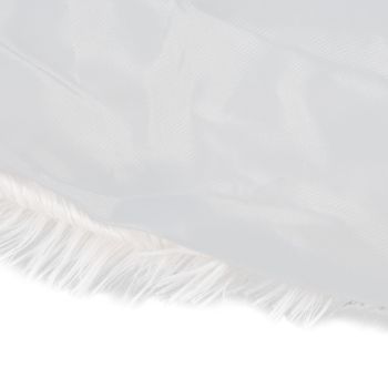 White Christmas Tree Skirts Sophisticated Dense Environmentally Friendly Plush Luxury ChristmasTree SkirtL