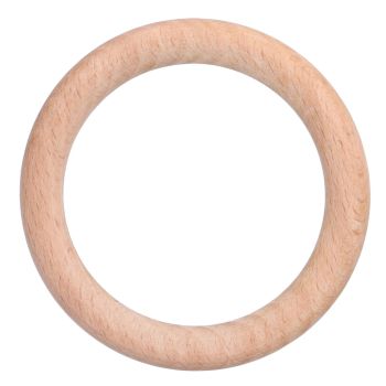 10pcs Wooden Rings Unfinished DIY Natural Wood Circles for Craft Jewelry Making Baby Teething5cm