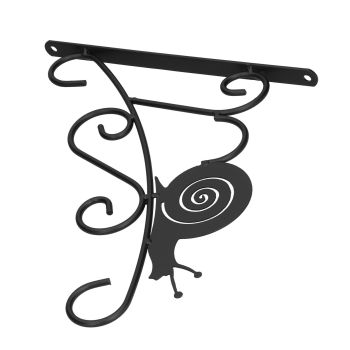 Hanging Plant Bracket Stable and Sturdy Iron Decorative Plant Hanger for Flower Bird Feeder LanternsSnails