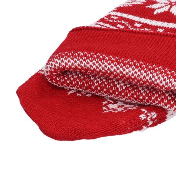 Large Knitted Christmas Stocking with Candy Bag Lovely Christmas Decorations Hanging StockingsChristmas Trees