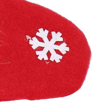 Christmas Stocking Christmas Tree Ornament Gift Bag Christmas Pendant Stocking for Home Party DecorationRed