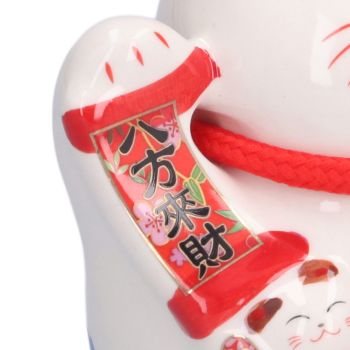 Ceramic Wealth Welcoming Cat Ornament Desktop Fortune Cat Craft for Home Shop Store Business GiftType 1