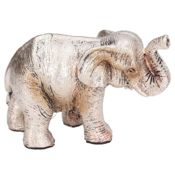 Elephant Statue Synthetic Resin Retro Style Exquisite Workmanship Elegant Cute Elephant Decoration FigurineType A