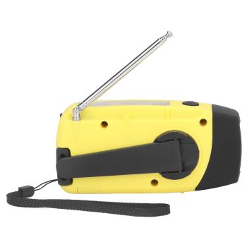 Hand Crank Solar Radio Multifunctional Emergency Radio LED Radio with Flashlight for Outdoor CampingYellow Europe