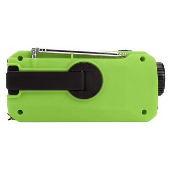 Emergency Radio Hand Power Generation Solar Radio with LED Flashlight 2000mah Charging for Camping HikingGreen US Type