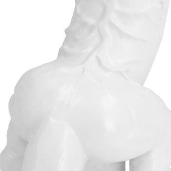 Dinosaur Ornament High Simulation Adult Spoof Resin Dinosaur Decoration for Home Decoration Bedroom Decoration White