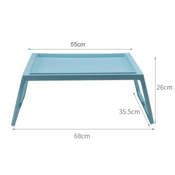 Laptop Bed Tray Table Portable Lightweight Mini Picnic Table for Laptop Working Writing Blue