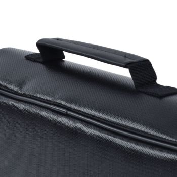 Fireproof Document Bag Pouch Portable File Safe Organizer Large Capacity Storage Box Case with LockBlack