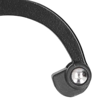 D Type Carabiner Multifunction Portable Aluminum Alloy Hook Clasp Clip for Outdoor Camping Picnic HikingBlack