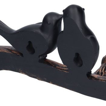 Coat Hook Resin Bird Key Hanger Wall Mounted Hat Towel Bag Hanger for Home Living Room KitchenMetallic Color