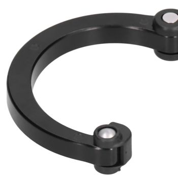 Climbing Carabiner D Type Carabiner Hook Aluminium Alloy Hanging Carabiner Clip for OutdoorBlack