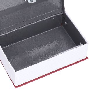 Safe Box Simulation Book Shape Decorative Storage Money Case for Bedroom Living Room OfficeRed