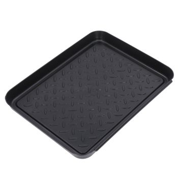 Shoe Tray Durable Plastic Space Saving 3 Interlocking Design Wide Application Stable Boot Tray for Home Office Hotel