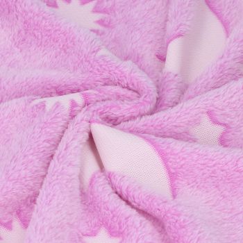 1.52x1M Luminous Blanket Double Sided Polyester Glowing Blanket Bedroom Air Conditioning Blanket for KidsPurple