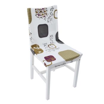 6PCS High Elasticity Chair Cover Removable Washable Dustproof Home Hotel Dining Chair CoversType 1