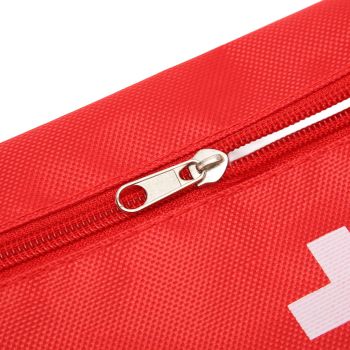 5Pcs/Set Potable Medicine Bag Empty Aid Case Rescue Pouch Waterproof Nylon Red for Home Outdoor Travel Large 25x16cm/9.84x6.3in
