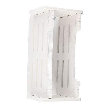 Set Top Box Shelf Free Punch Storage Rack Decorative Partition with Anti Collision Round Corner Rack