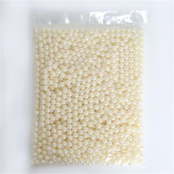 Makeup Brush Holders Multipurpose Acrylic Makeup Storage Box for Bathroom Vanity Countertop One Packet of White Pearls (Approx. 250g/8.8oz)