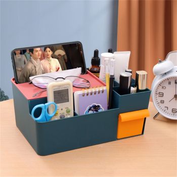 Tissue Box Cover Multipurpose Stylish Decorative Facial Tissue Holder for Kitchen Dining Room Bathroom Desk Green with Yellow