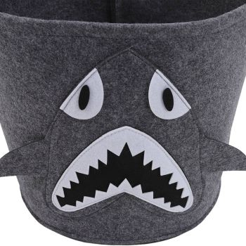 Cotton Laundry Hamper Thickened Cartoon Animal Children's Toys Household Debris Dirty Clothes Storage Bucket 30x27cm Shark