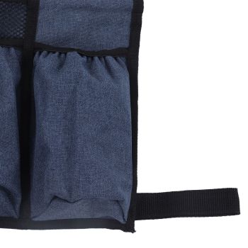 Multi Pocket Oxford Cloth Walker Storage Bag Wheelchair Side Hanging Storage Bag Walker Basket Bag Blue